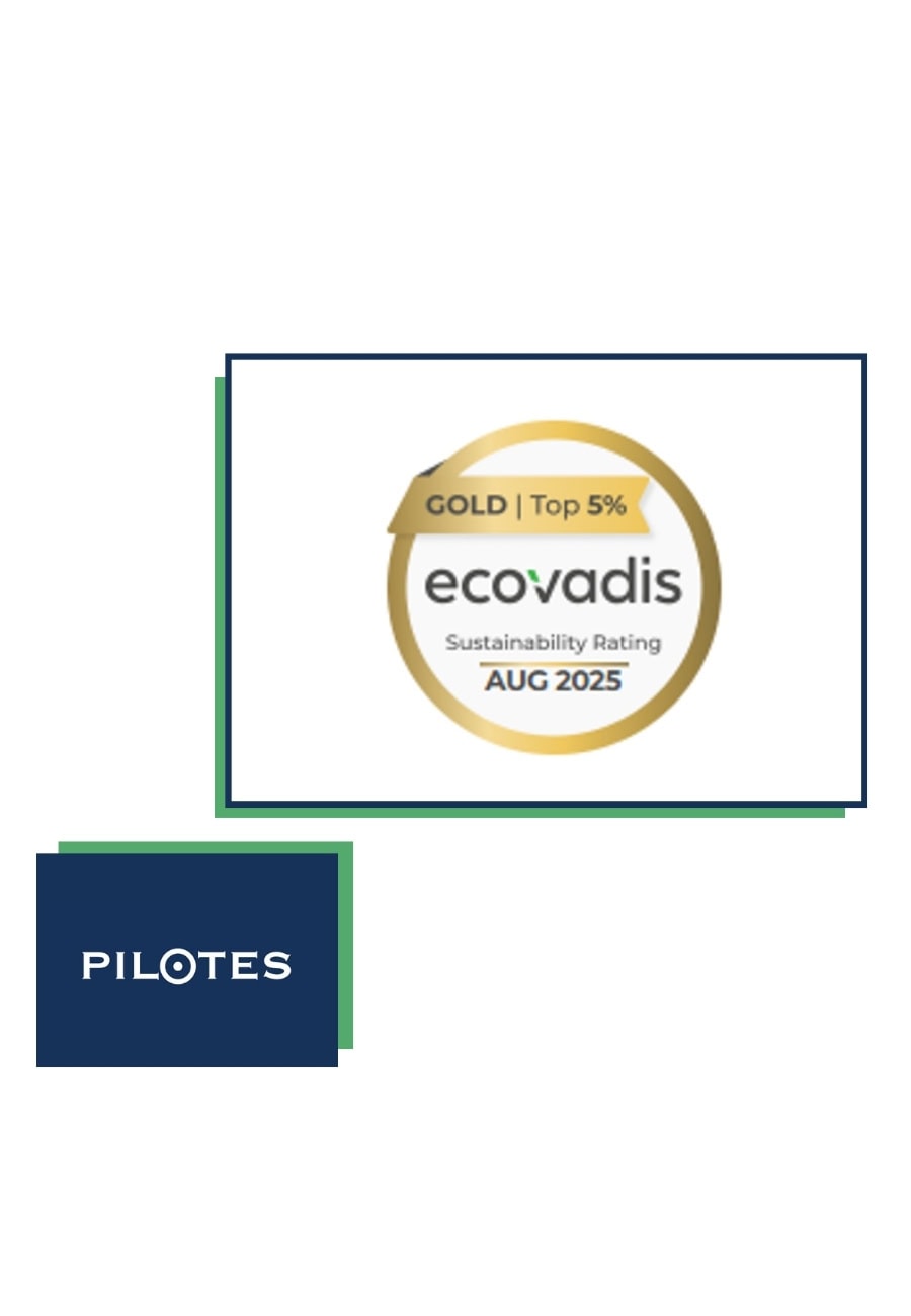 PILOTES PLV obtient la certification EcoVadis Gold
