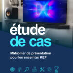 Mobilier de présentation pour les enceintes KEF