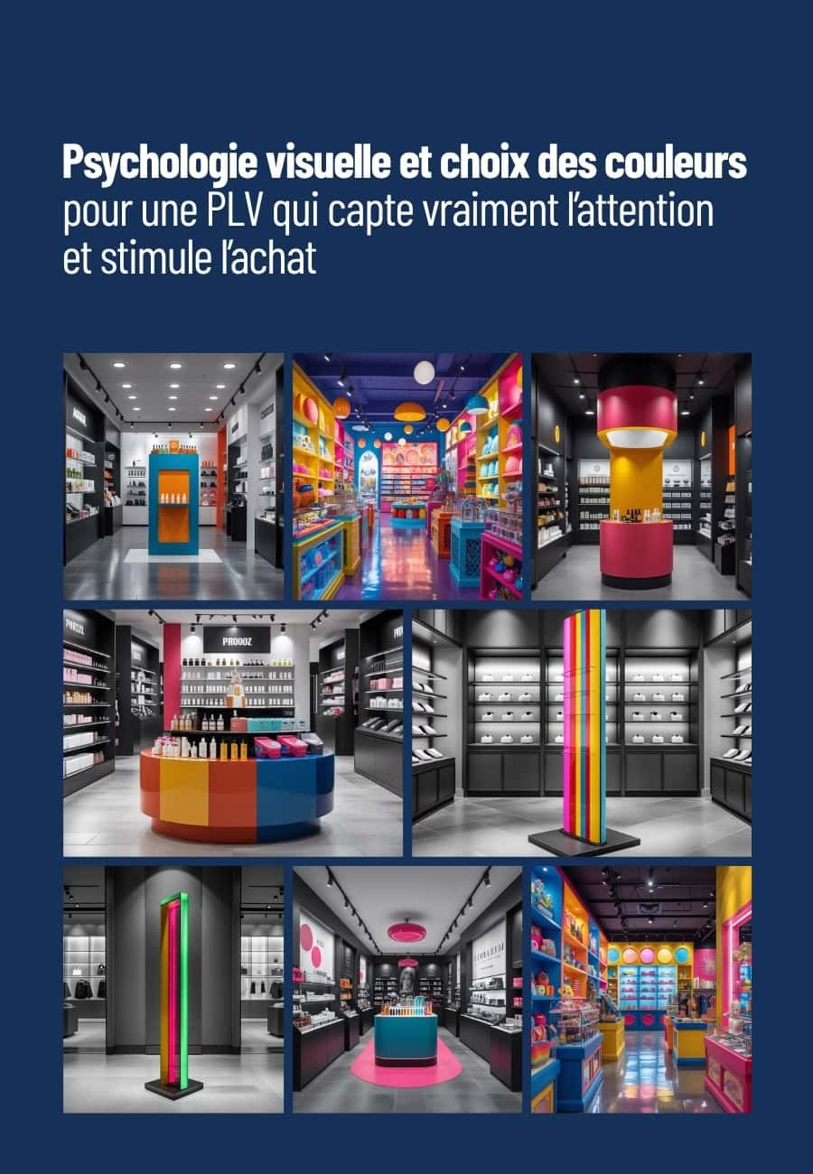 Psychologie visuelle et choix des couleurs : Concevoir une PLV qui capte vraiment l’attention et stimule l’achat
