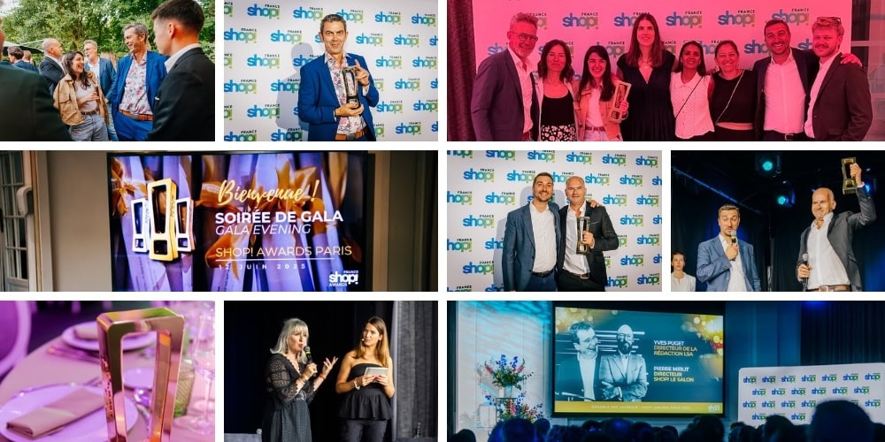 soirée de gala du concours SHOP awards. l'équipe PILOTES PLV et ses invités, quelques moments forts en photos